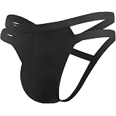 Avidlove Mens Jockstrap Underwear Sexy Thongs G-string Male Lingerie Briefs | Jock Strap, Mens Sexy Thong, 3D Pouch, Low Rise G-String, Soft Breathable Stretchy, No Show, Underwear Briefs