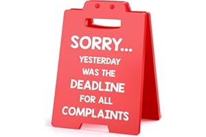 VIVAGIFTS Funny Office Decor Bosses Day Gifts for Women Men Female Male Boss Lady Manager Supervisor Coworkers, Christmas White Elephant Gag Gifts for Nurses Teacher Principal Xmas Cubicle Accessories Red Sign