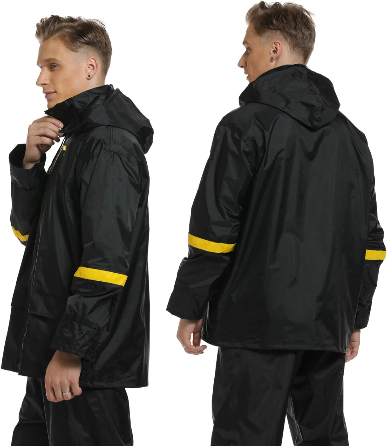 Ourcan Rain Suits for Men Fishing Rain Gear for Men Waterproof Rain Coats for Men Rain Jacket and Rain Pants: Clothing