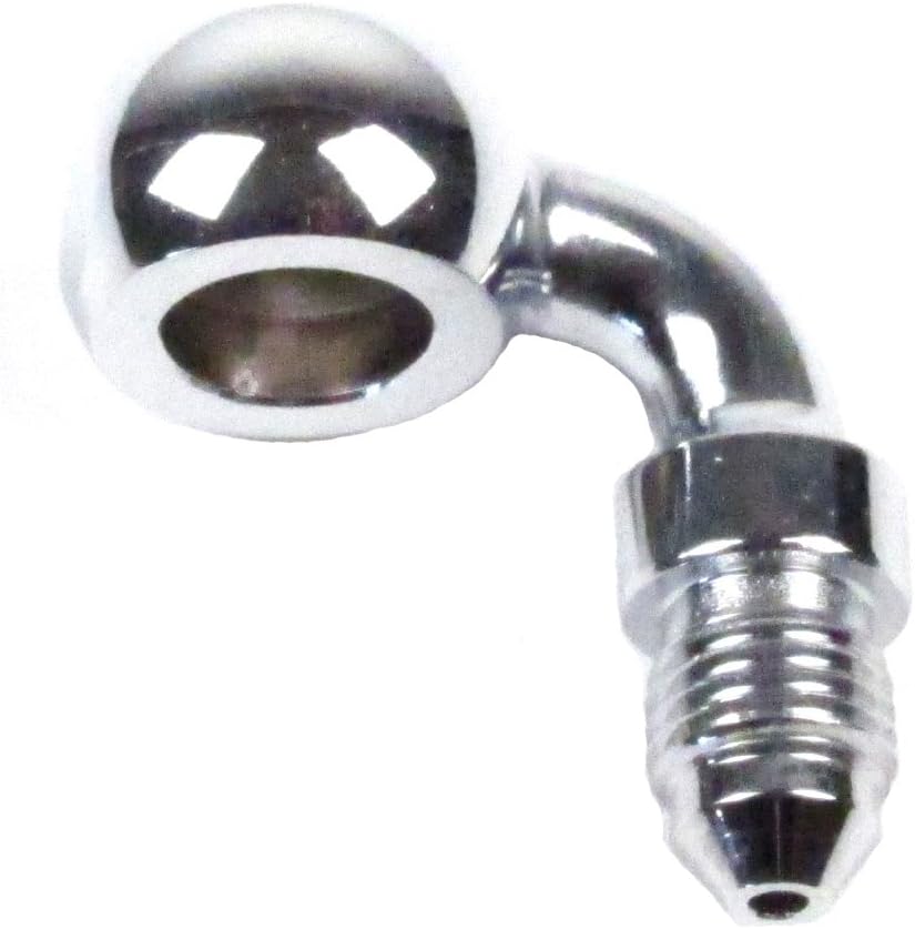 HC401599 Hill Country Customs Chrome 12mm Straight Banjo Fitting for