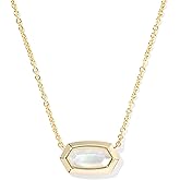 Kendra Scott Elisa Bezel Short Pendant Necklace, Fashion Jewelry for Women