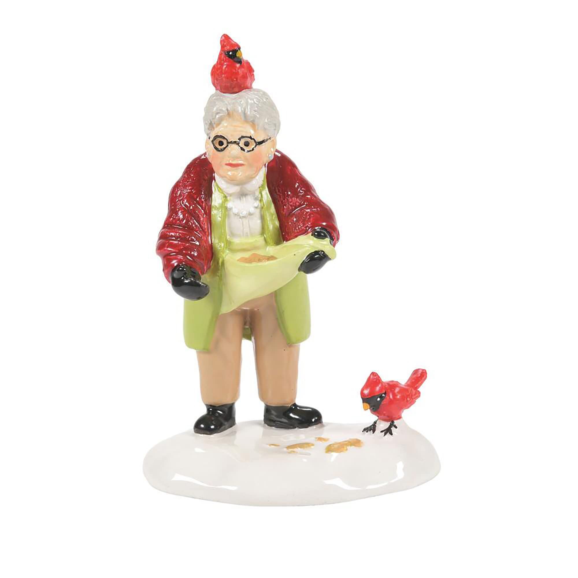 Department 56 Original Snow Village Her Fine Feathered Friend Village Figures