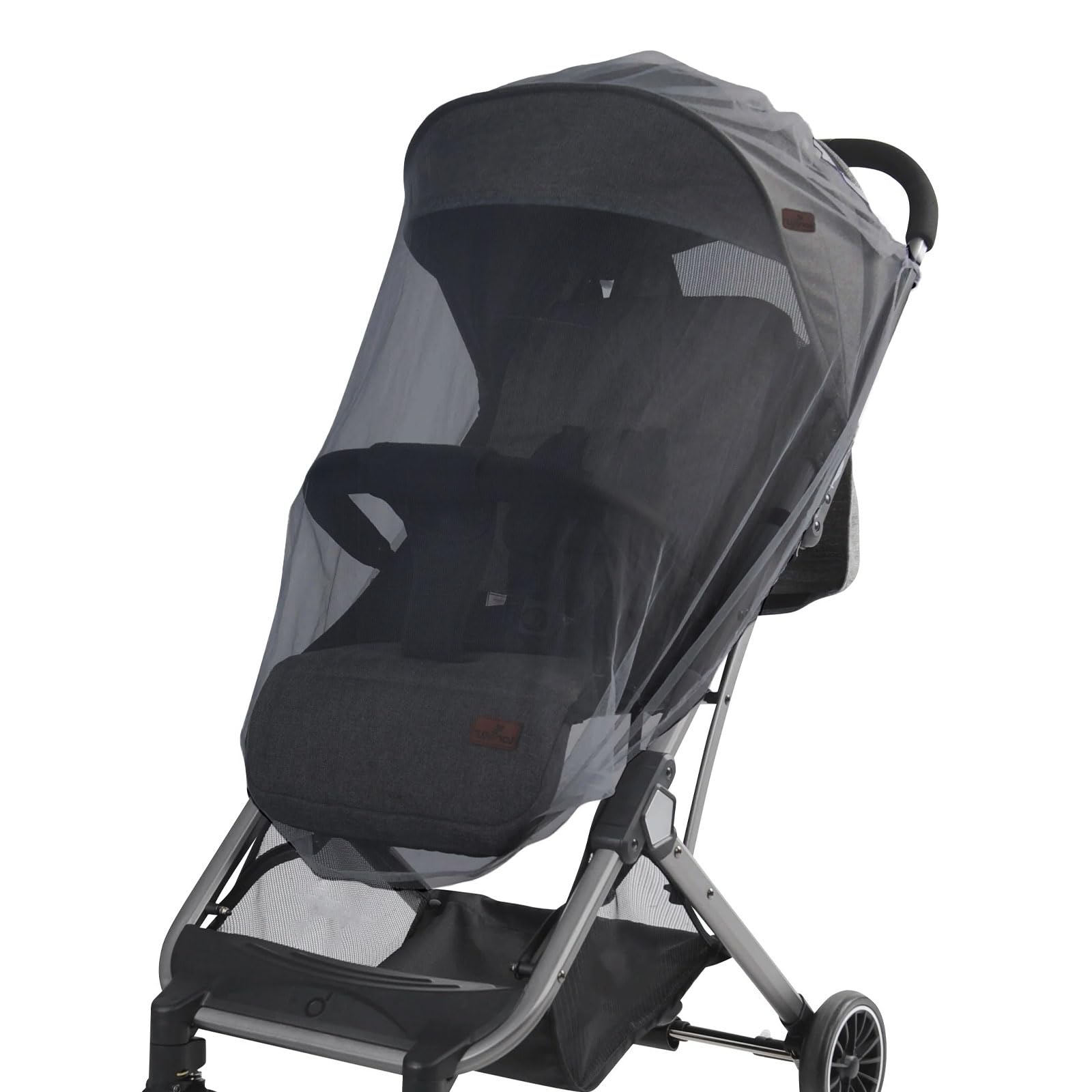 AUMAYCO Universal Mosquito Net for Pram 2 Pack, Stroller Fly Bug Insect Net with Elastic Edge Pram Nets Protection Cover for Strollers Pushchair Buggy Carrycot Bassinet Basket Cribs Travel Cot, Black