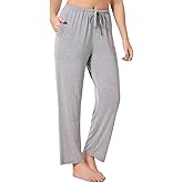 Ryfox Women's Petite Pajama Pants Bamboo Viscose Petite Lounge Pants with Pockets Soft Comfy Pajama Bottoms