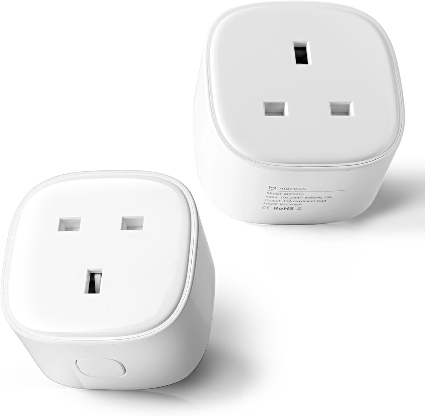 Smart Plug, Exwell Wi-Fi Mini Outlet Compatible with Alexa and Google Assistant Support IFTTT, No Hub Required,Remote Control Yours Home from Anywhere,Pack of 2 (UK Plug)