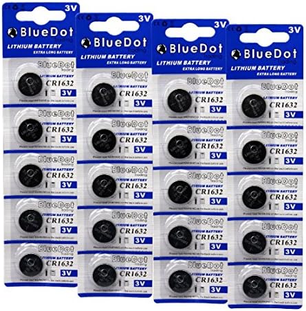Yelena Home 20 pcs CR1632 CR 1632 3V Lithium Coin Cell Button Battery Batteries