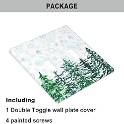 Pznen Pine Tree Christmas Woods Toggle Light Switch