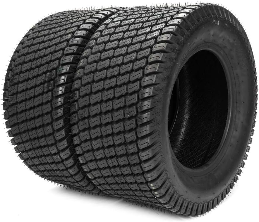 TRIBLE SIX 2pcs 20x10-8 Lawn Mower Cart Turf Tires 20x10.00-8 4 Ply 2010-84PR Tubeless Lawn Mower Cart Turf Tires