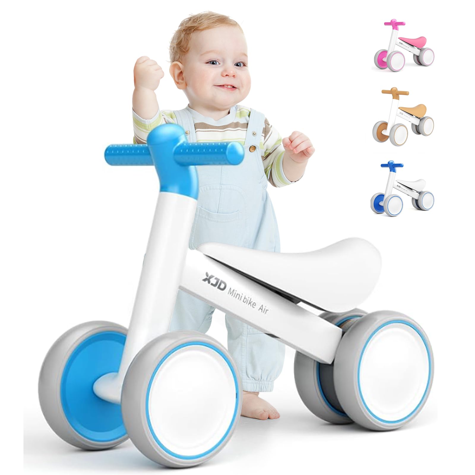 XJD Baby Balance Bike 1 Year Old Toddler Ride On Toys for 10-24 Months Baby Trike Garden Toys First Bike 1 st Birthday Toys for Girls Boys Toddler bike No Pedals (Cyan) — image 1
