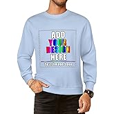 Bmfgzhg Custom Sweatshirt with Your Image Personalized Crewneck Sweatshirts Hoodie for Women Men Gift, Front & Back Printed