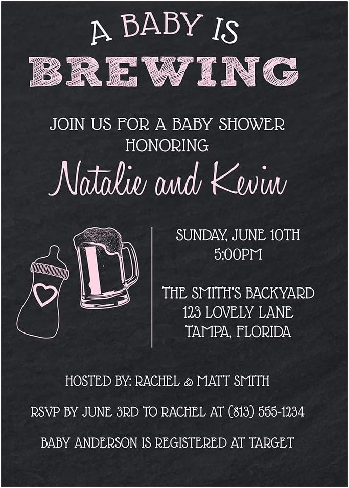 baby shower at brewery