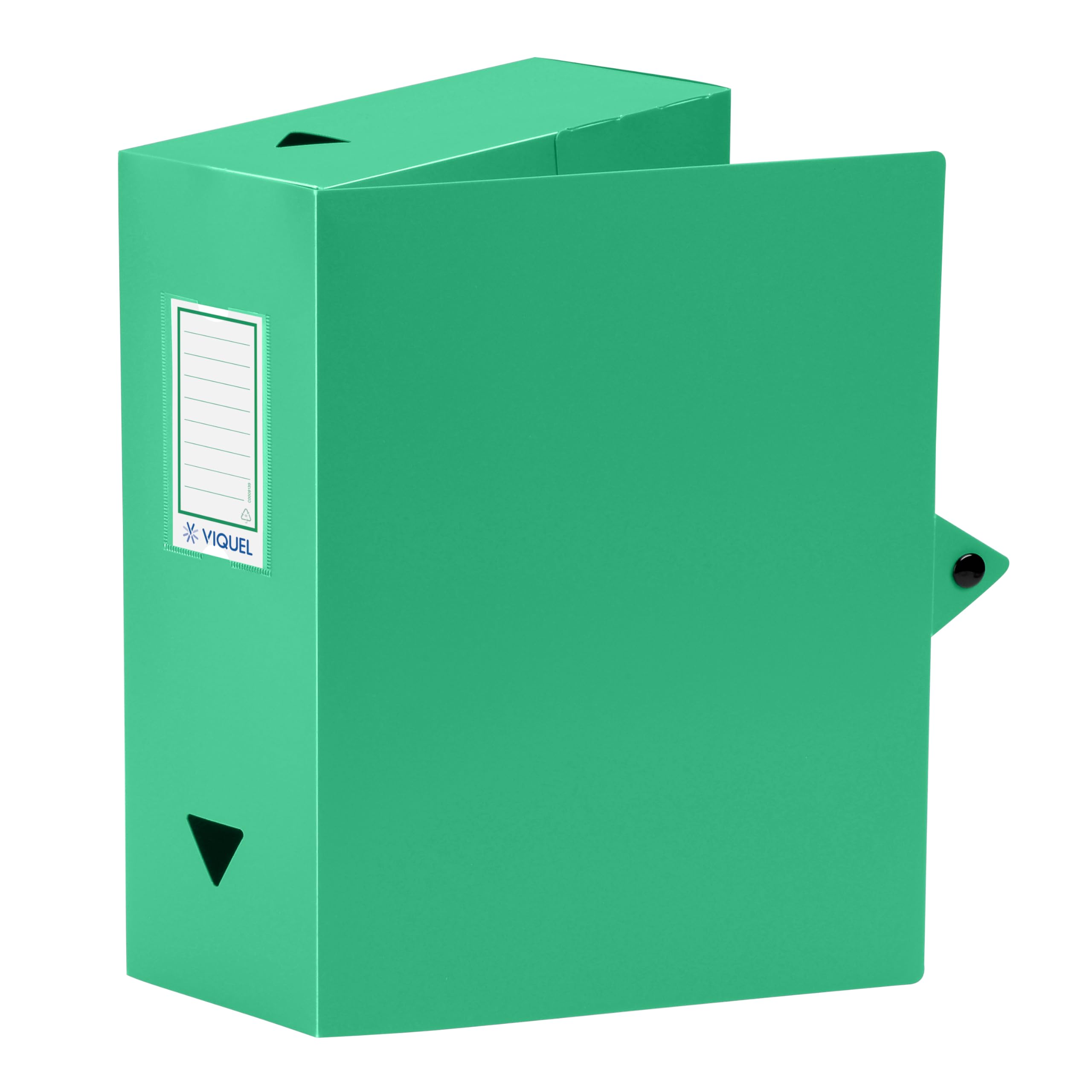 Viquel Polypropylene Class Doc Box File Spine 100 mm Green