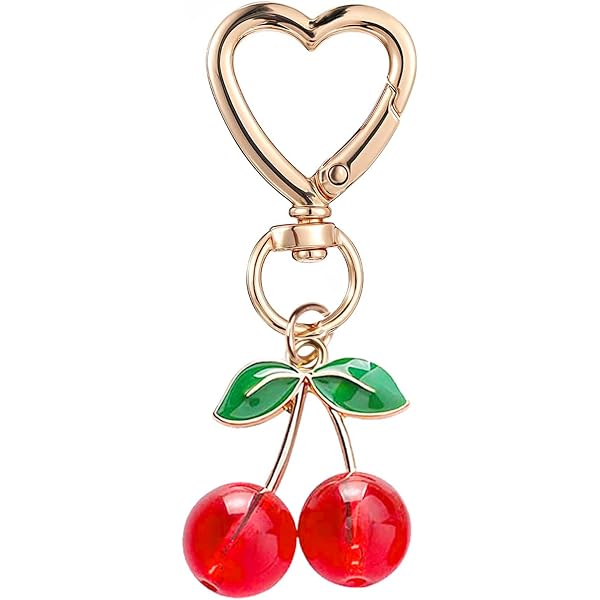 MUCOOS Cherry Bag Charm & Keychain — Cute Gift For Teachers, Girlfriends, Women — Perfect For Birthdays, Graduations & Friendship - View #10