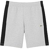 Lacoste Men's Regular Fit Colorblock Shorts, Gray & Black, XX-Large