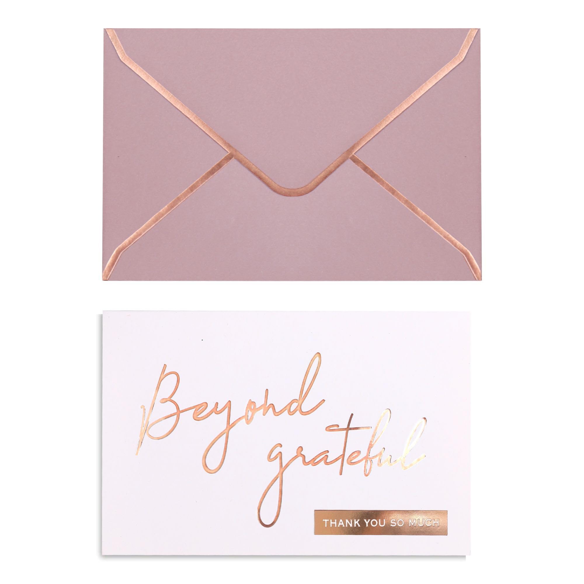 Photo 1 of Rose Gold Beyond Grateful Thank You Cards with Envelopes - 36 PK - 4x6 Inches Bridal Shower Thank You Cards Baby Shower Baby Girl Thank You Notes for Wedding Birthday