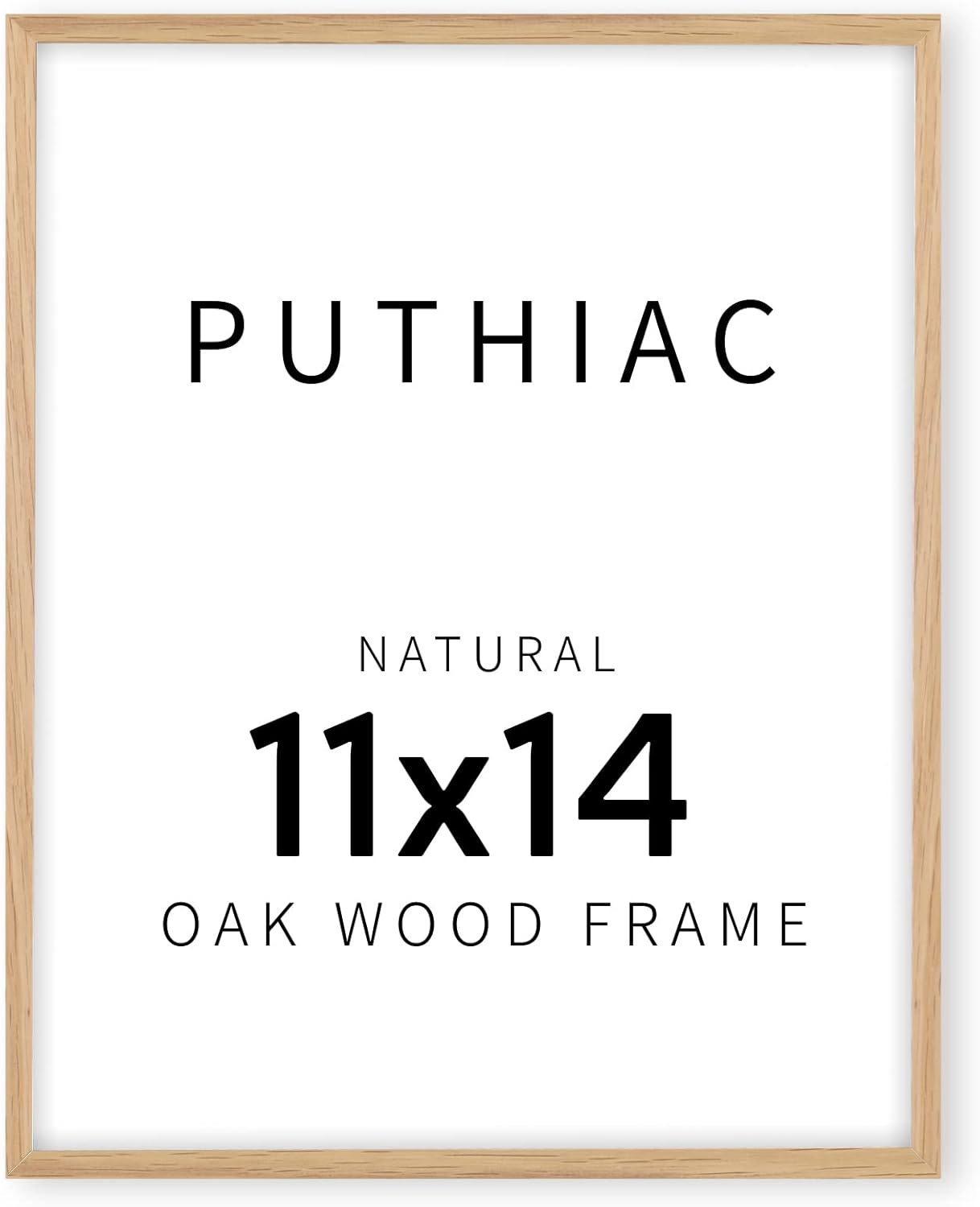 Photo Albums, Frames & Accessories - puthiac 11x14 Oak Wood Picture Frame - Minimalist 11x14 Poster Frame, 11