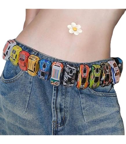 ARPHTYL Toy Car Cute Y2k Belt Retro Vintage 2000s Fancy Belts