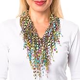 SCARFLADY Lightweight Easter Scarf for Women - Pastels Infinity Scarf Necklace Easter Gift for Mom - Colorful Scarves for Church or Religious Event (Pastels)