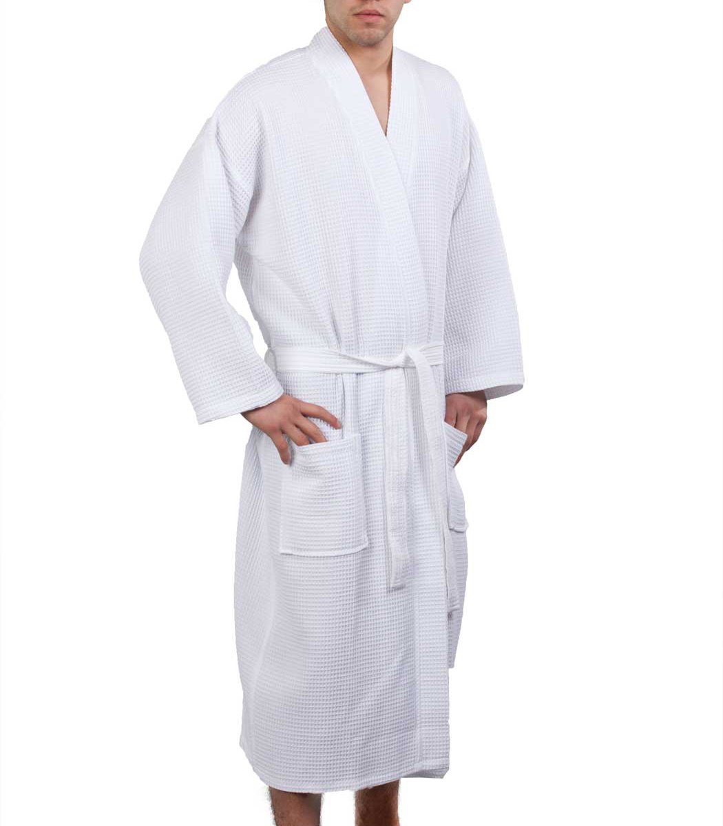 Waffle Weave Robe Kimono Spa Bathrobe Made in Turkey (White, XXL) eBay