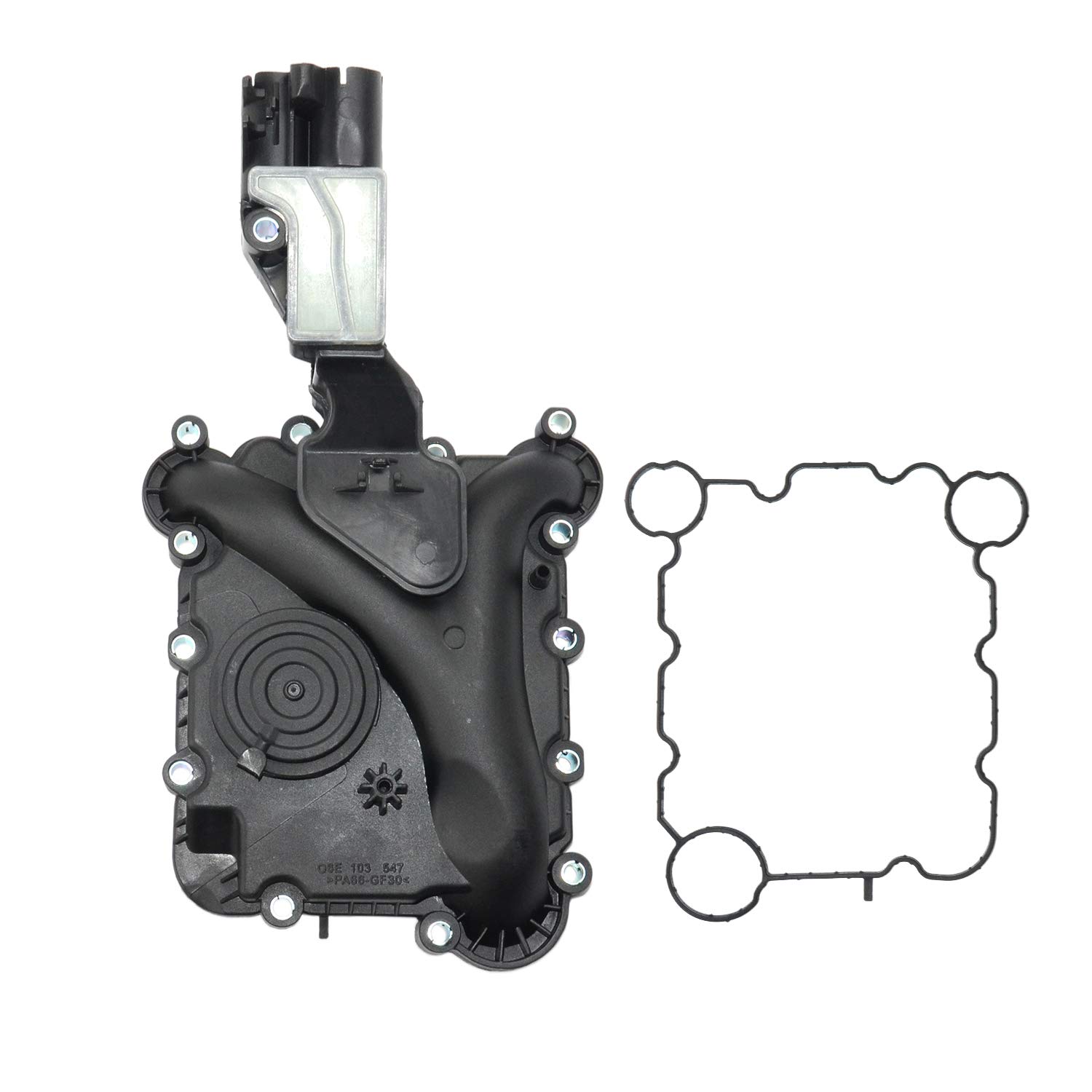 Photo 1 of Flynsu 06E103547P Engine Crankcase Vent Valve Replacement for 05-13 Audi A4 A5 Q5 A6 3.2L Oil Separator 06E103547E 06E103547G