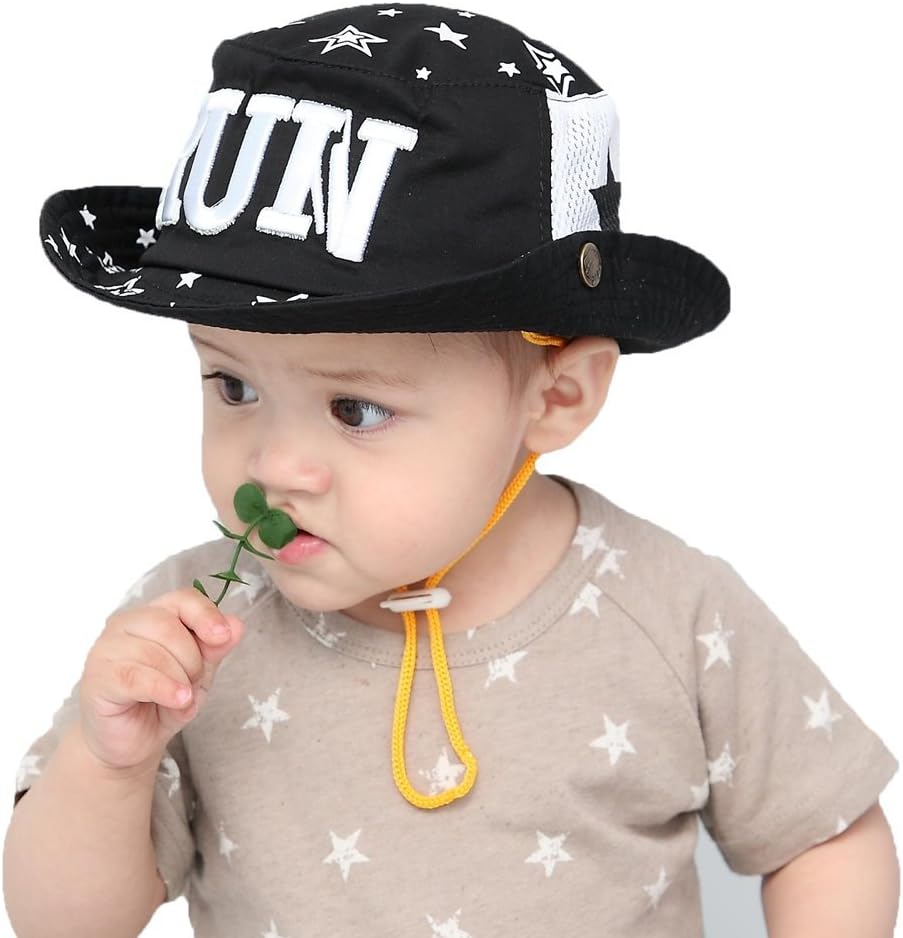 gongzhumama Baby Boy's Sun Protection Beach Bucket Hat UPF 50+