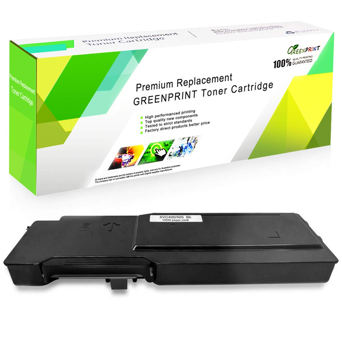 GREENPRINT Compatible Toner Cartridges for Xerox VersaLink Printer C400 C400n C400dn C405 C405n C405dn MFP [Extra High Yield ] 10500 pages for Black