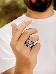 FindChic Customized Photo Signet Rings Heart Chunky
