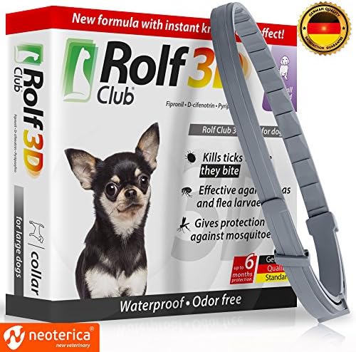 FLEA Collar for Dogs – Flea and Tick Prevention for Dogs – Dog Flea and Tick Control for 6 Months – SAFE Tick Repellent – WATERPROOF Tick Treatment