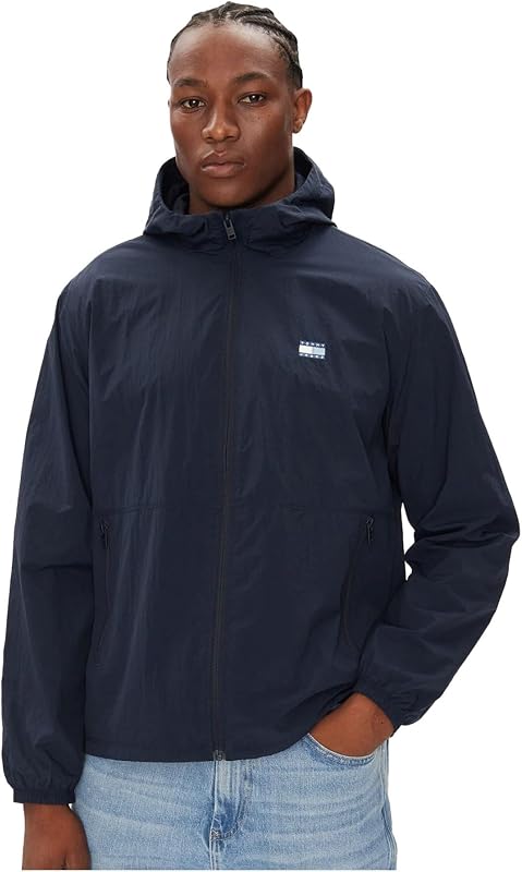 Herren Windbreaker Jacke Chicago mit Kapuze, Blau (Dark Night Navy), XL — Foto 1 von 5