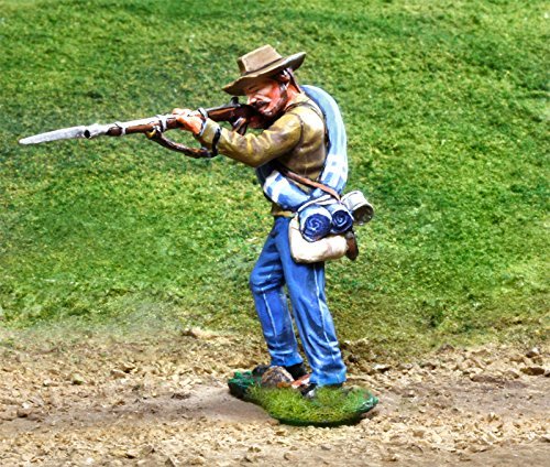 Civil War Toy Soldiers Confederate Rebel Standing Firing Butternut Figure Collectors Showcase CS00824 Toy Soldiers Painted Metal Figure 1/32 Britains Type