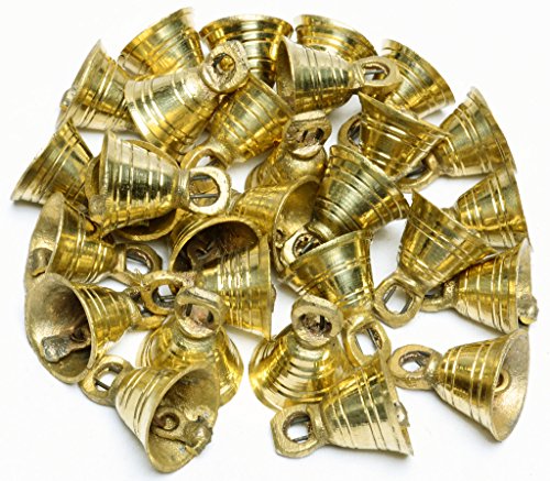 AzKrafts Lot 25 Brass Bells 1.13" H Vintage Style India Craft Decorative Camel Sheep Horse