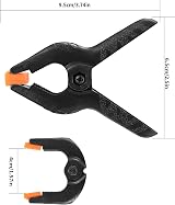 Xiaomoyu 10 Pcs Nylon Spring Clamps 3 Inch Heavy Duty Woodworking Clips view 2