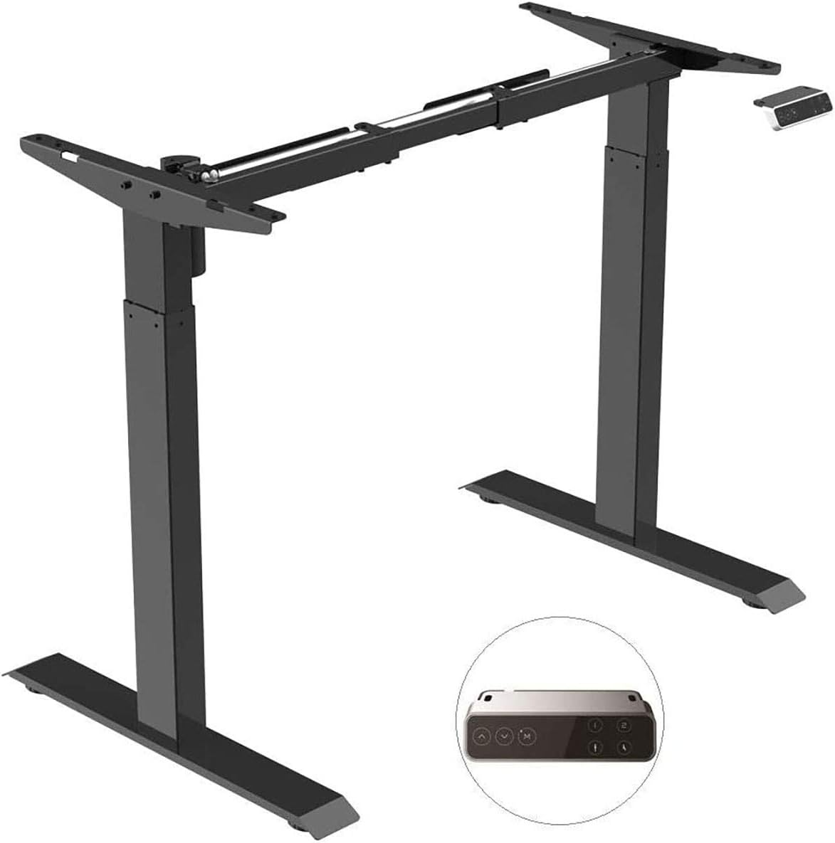 SANODESK HeightAdjustable Desk, Black, 120 cm Amazon.co.uk Kitchen