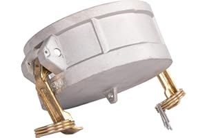 Quafwia 1 pc Aluminum Cam lock Fittings (4 inch Part DC) Cam and Groove Hose Fitting, Dust Cap Camlock fitting with Heavy Duty Brass Handles (4'', DC)