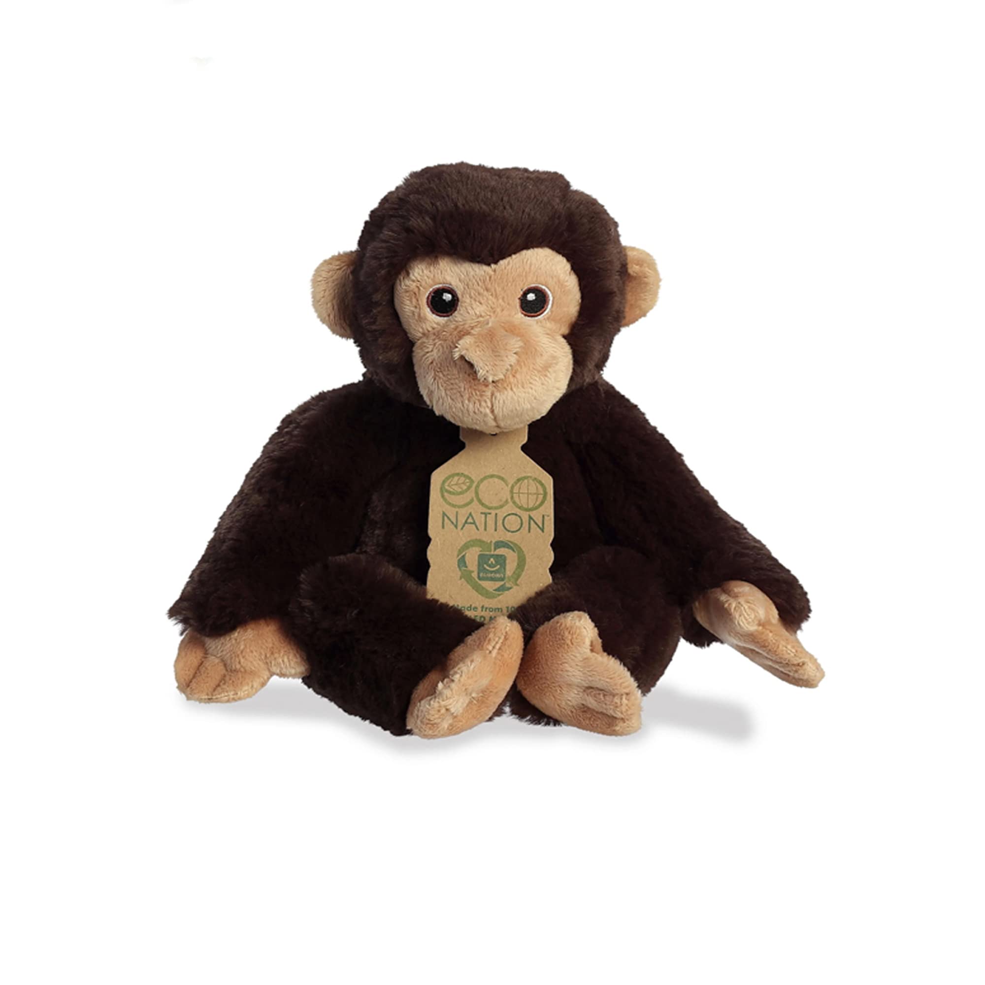 Aurora, 35032, Eco Nation Chimpanzee, 9.5In, Soft Toy, Brown