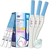DAVID Early Detection Pregnancy Test Strips and Midstream Sticks, 6 Count | Sensitive HCG hormone testing with clear visual results, hygienic strip design, and simple dip-and-read operation