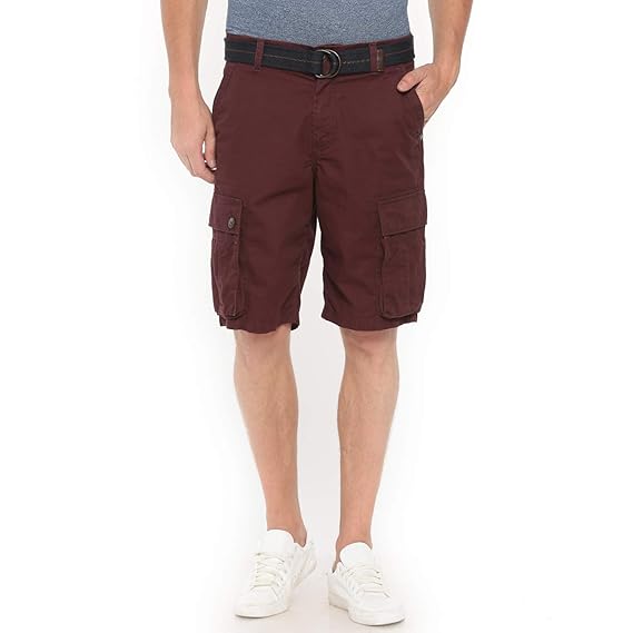 maroon cargo shorts
