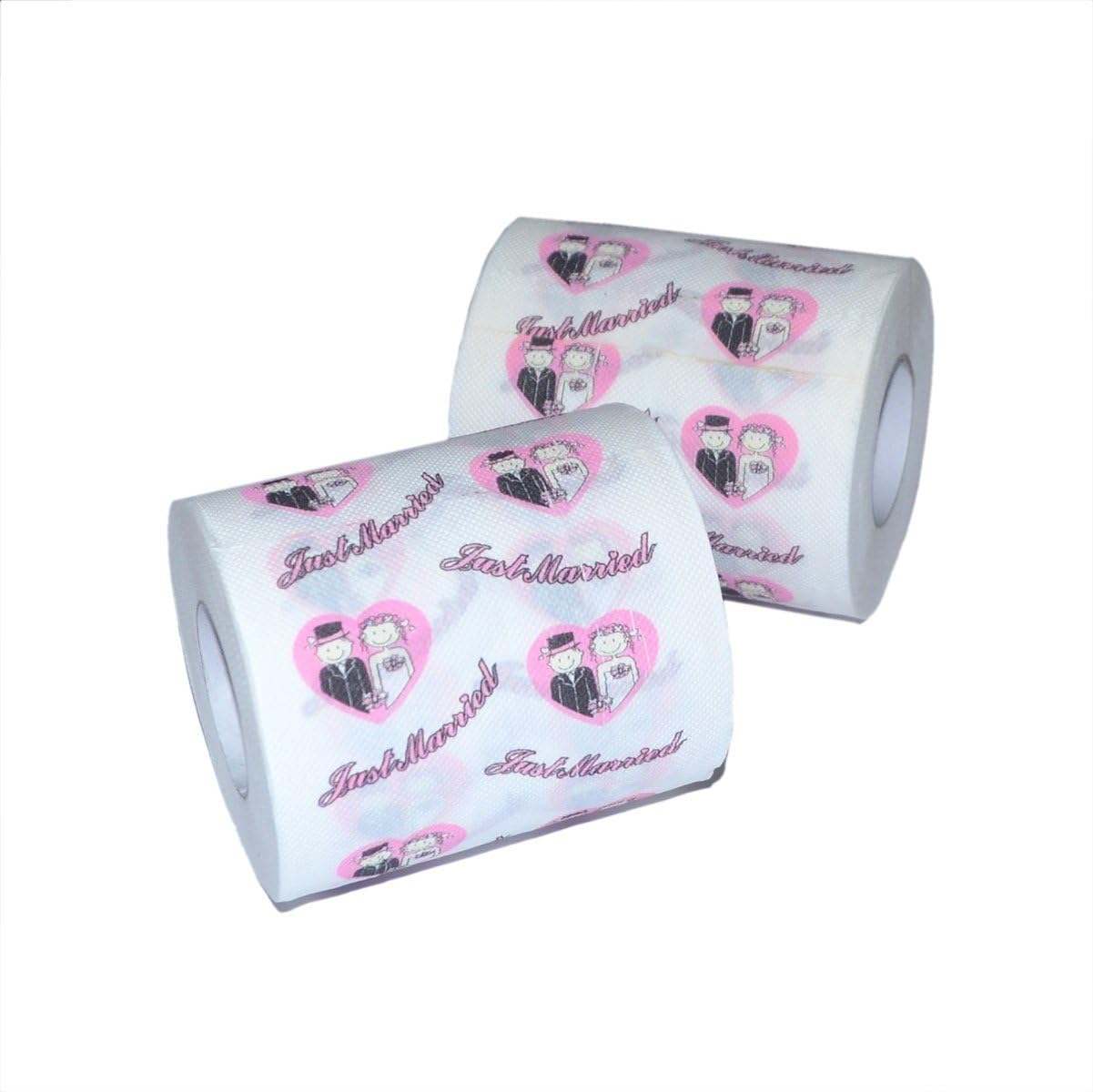 Fresh Style Packaging Twin Pack of Just Married Toilet Rolls, Multicolour, 200 sheets - Image 3