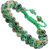 MASSIVE BEADS Double Layer Stone Chakra Healing Crystals Bracelet Yoga Beads Meditation Relax Anxiety Bangle for Unisex Women Men (African Turquoise, 6mm)