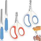 Lnidpd 2 Pcs Stainless Steel Bearded Dragon Nail Clippers Professional Lizard Nail File, Reptiles Supplies, Pet Grooming Tool, Turtles Chameleon Trimmer, Precise Angled Edges, for Lguana Hedgehog