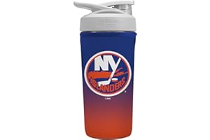 Sok It BotlSok NHL Hockey Protein Blender Shaker Bottle Sleeve Insulated Neoprene Cover (New York Islanders, Fits 28oz Blender)