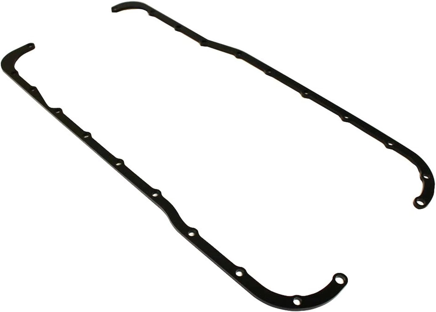 Oil Pan Reinforcement Rails, Steel, Black Paint, Small