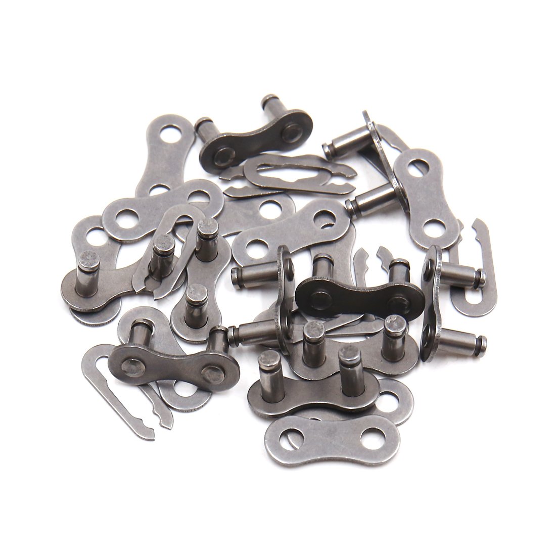 Sourcingmap 10pcs Metal Bike Chain Master Link Joint Clips Connectors 21x9x10mm