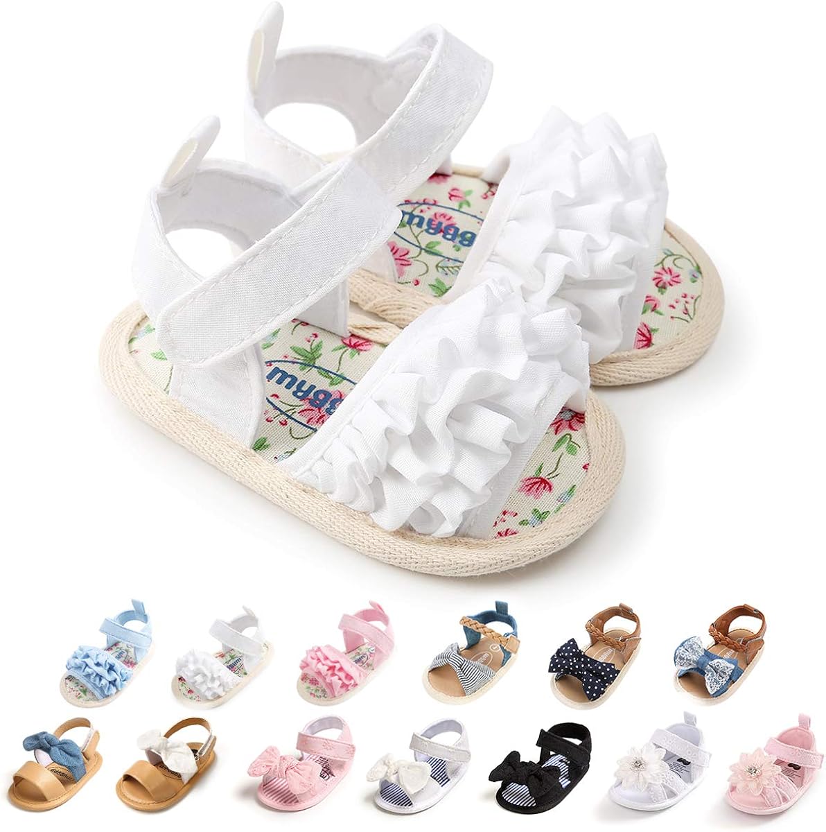  | Baby Boys Girls Sandals Soft Sole Summer Shoes Baby Flat Shoes Beach Shoes First Walkers | Sandals