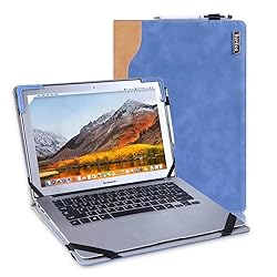 Berfea Laptop Case, PU Leather Protective Shell for