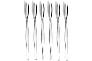 IMEEA Seafood Forks Picks Crab Leg Forks/Picks SUS304 Stainless Steel Seafood Tools for Lobster, 8.3-Inch