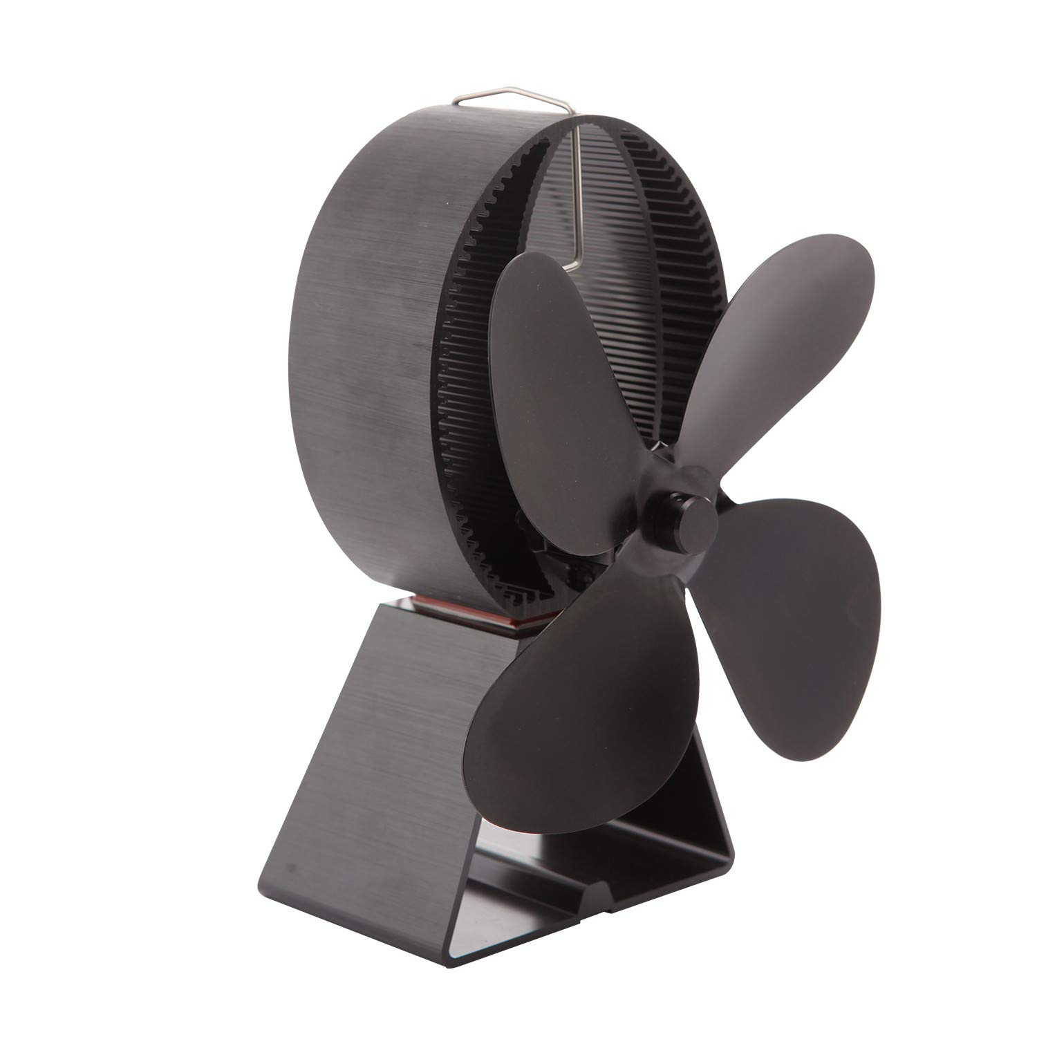 4-Blade Heat Powered Stove Fan for Wood/Log Burner/Fireplace Increases 90% More Warm air Than 2 Blade Fan- Eco Friendly