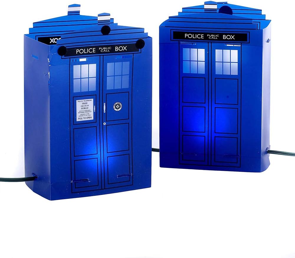 Kurt Adler 5-Light Doctor Who Tardis Luminary Outdoor Decor