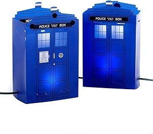 Kurt Adler 5-Light Doctor Who Tardis Luminary Outdoor Decor