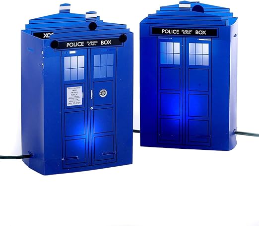 Amazon Com Kurt Adler 5 Light Doctor Who Tardis Luminary Outdoor